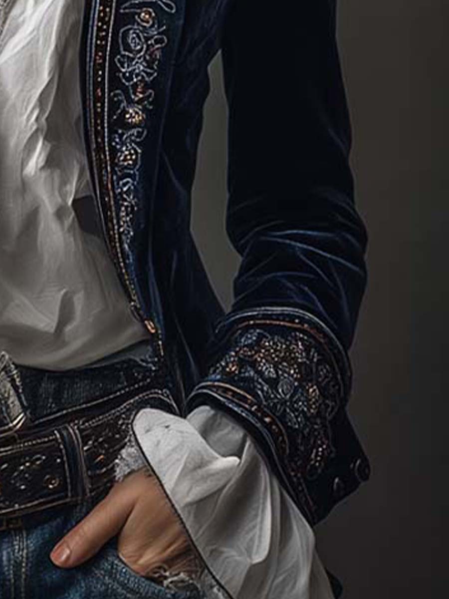 Matilda | Embroidered Longline Jacket