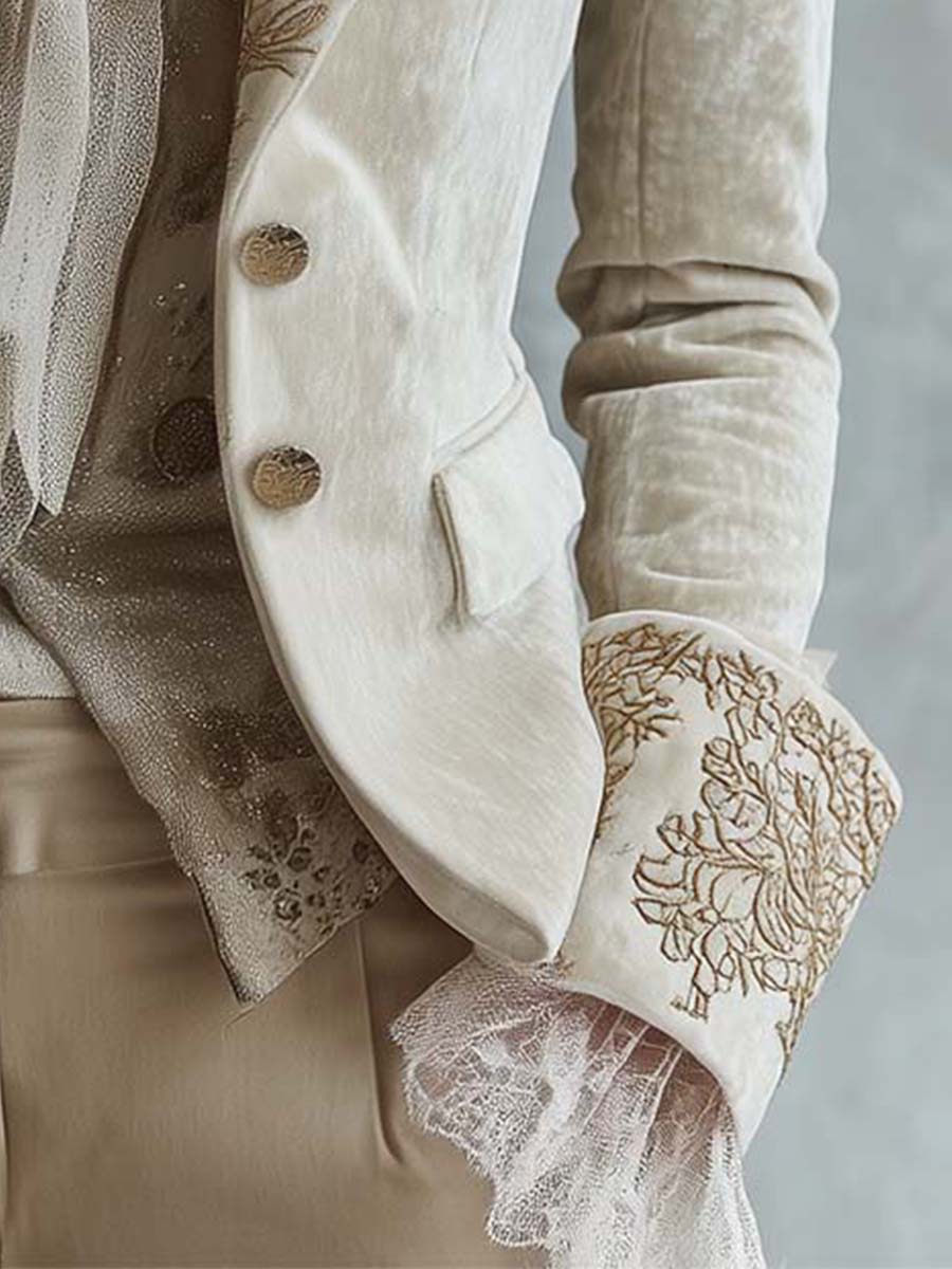 Lydia | Embroidered Tailored Blazer