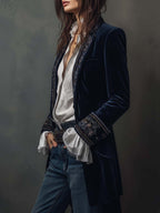 Matilda | Embroidered Longline Jacket