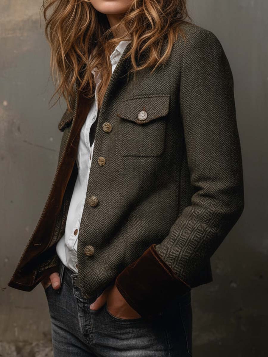 Eleanor | Heritage Herringbone Jacket