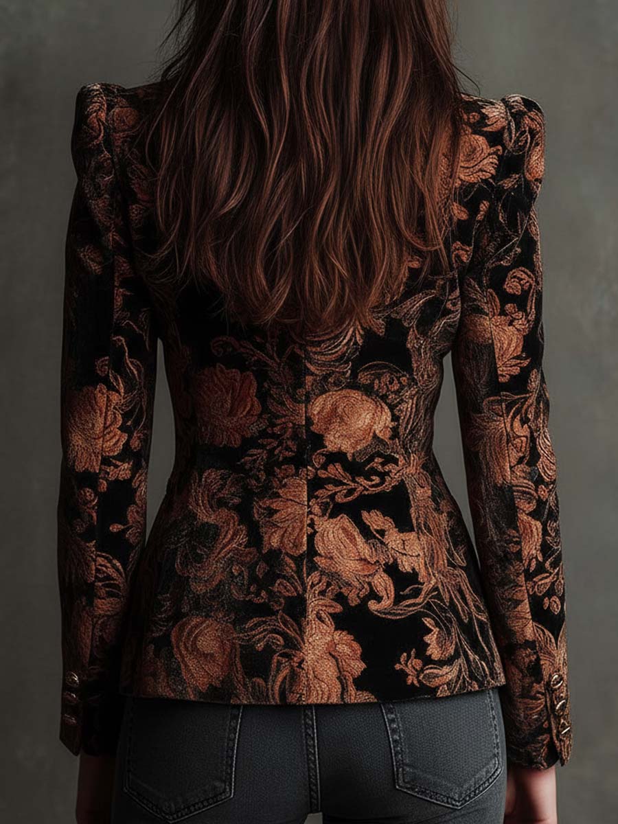Isobel | Ornate Floral Tailored Blazer
