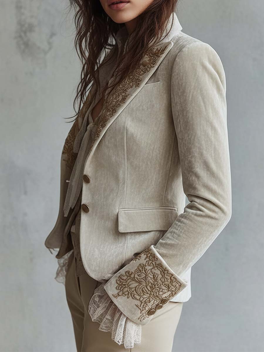 Lydia | Embroidered Tailored Blazer