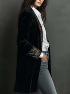Adelaide | Baroque-Trim Tailored Blazer