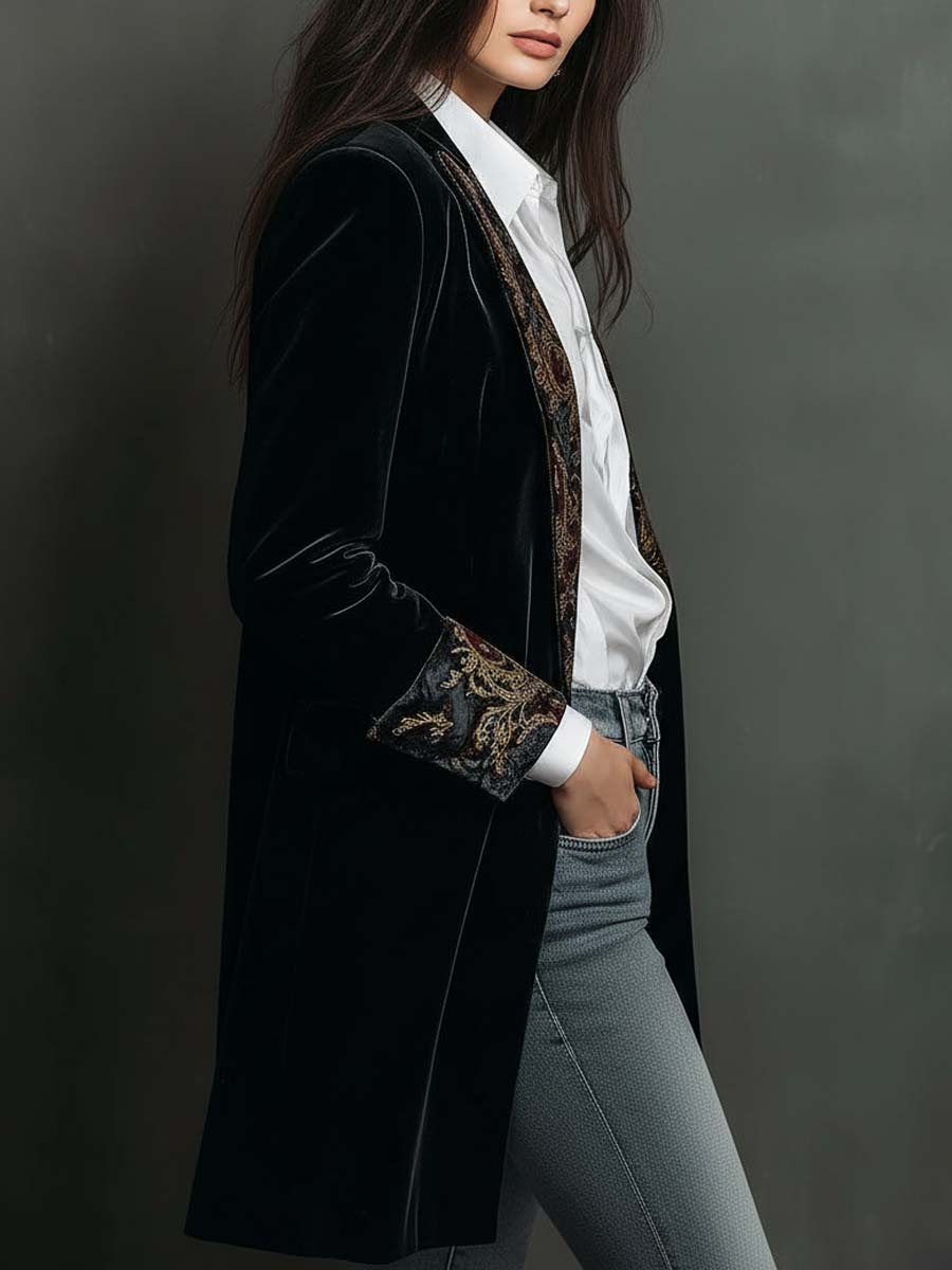 Adelaide | Baroque-Trim Tailored Blazer