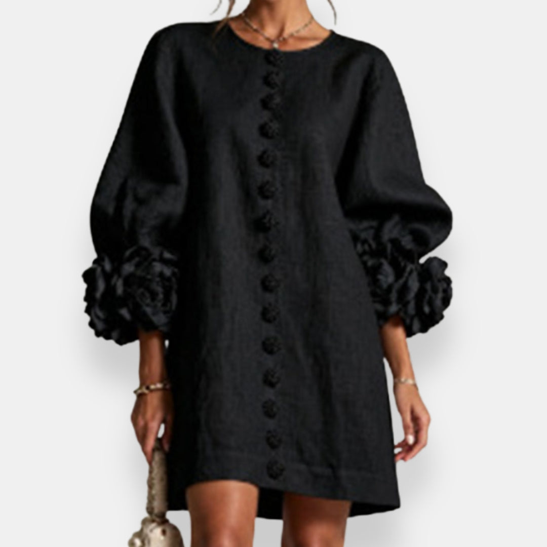 Evelyn | Textured Floral Dress