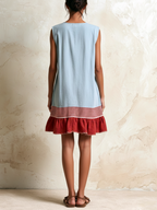 Coral | Ruffle Hem Dress