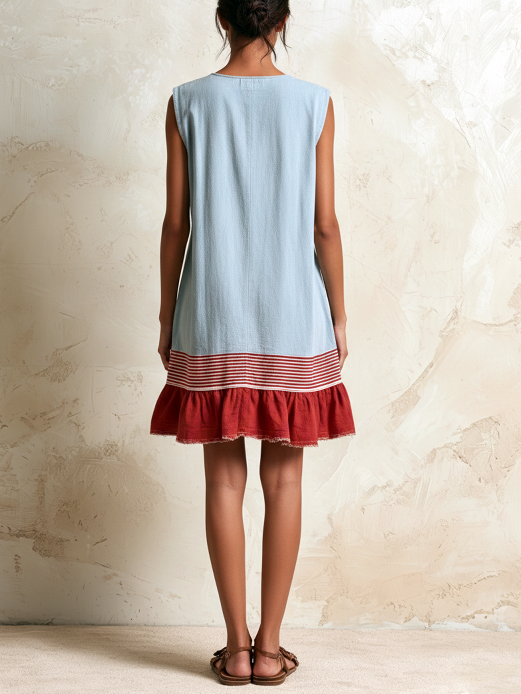 Coral | Ruffle Hem Dress