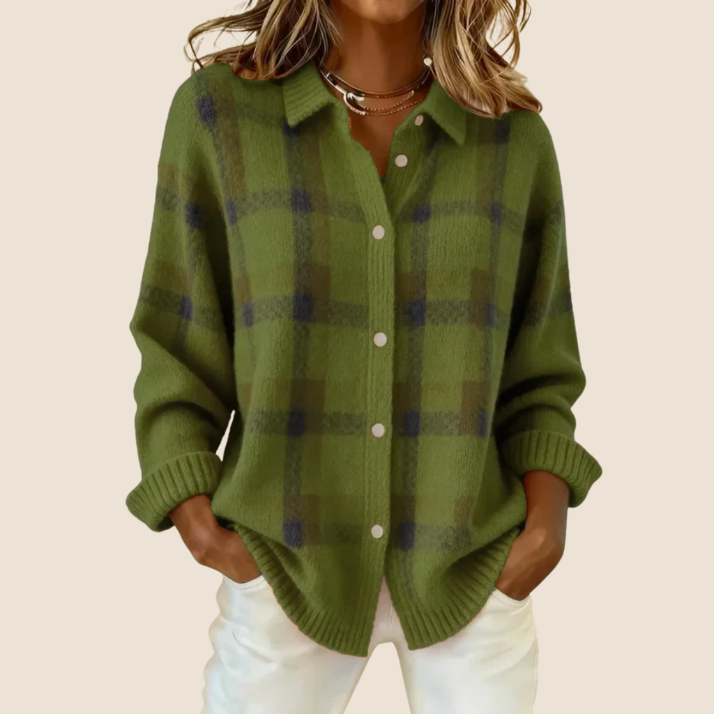 Sienna | Cozy Plaid Button-Down