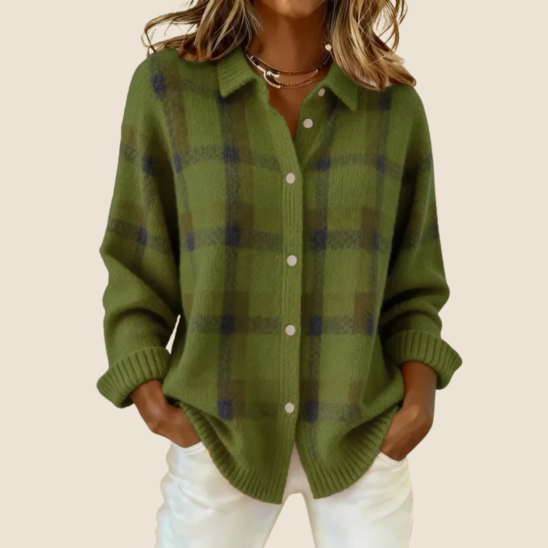 Sienna | Cozy Plaid Button-Down