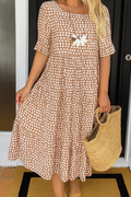 Grace | Short-Sleeve Midi Dress