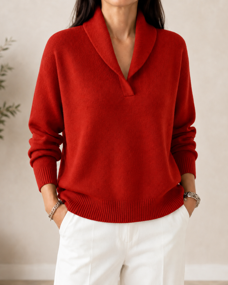 Freya | Comfortable V-Neck Jumper