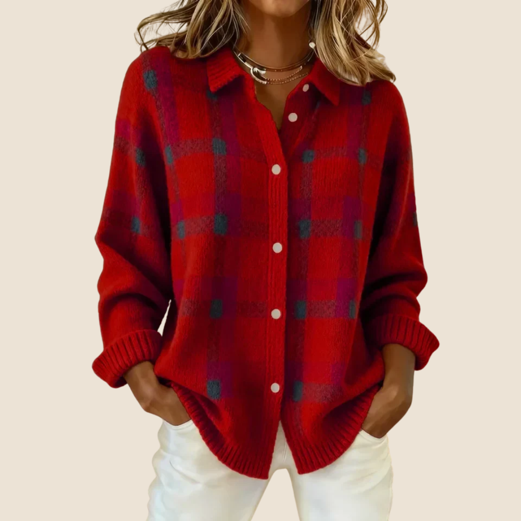 Sienna | Cozy Plaid Button-Down
