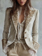 Lydia | Embroidered Tailored Blazer