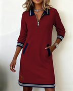 Charlotte | Classic Zip Polo Dress