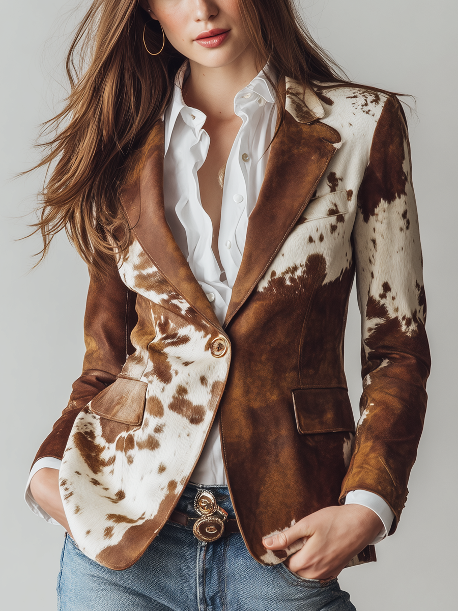 Florence | Statement Print Blazer