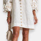 Evelyn | Textured Floral Dress