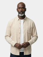 Casual Solid Corduroy Shirt