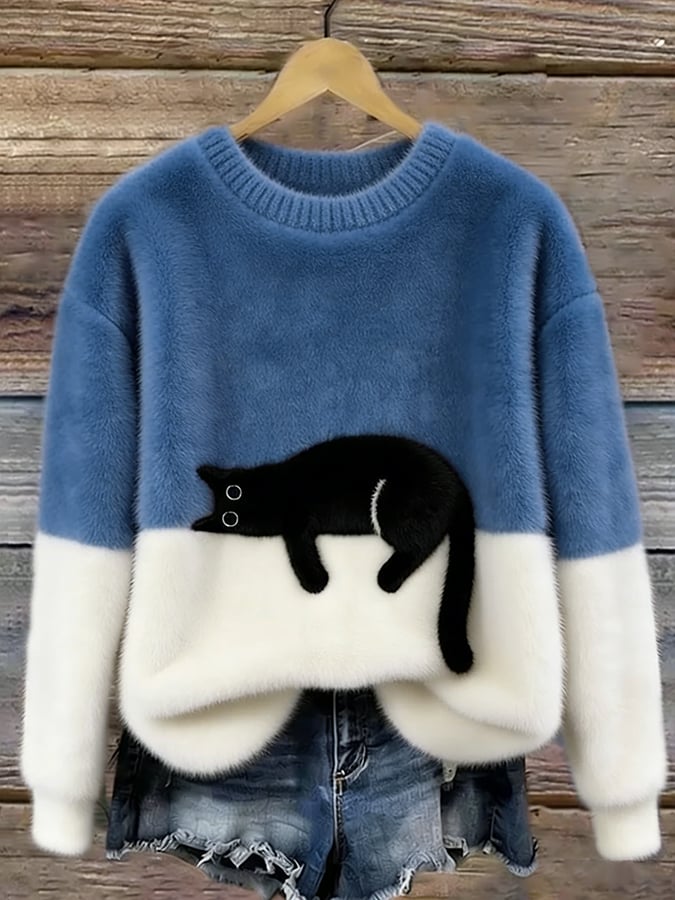 Amy | Cosy Cat Knit Sweater