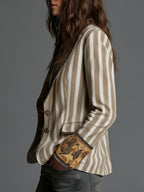 Camille | Artful Striped Blazer