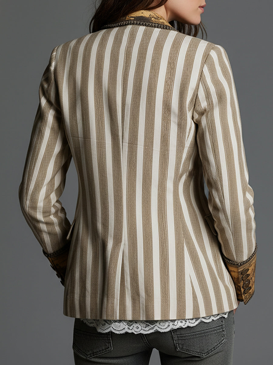 Camille | Artful Striped Blazer