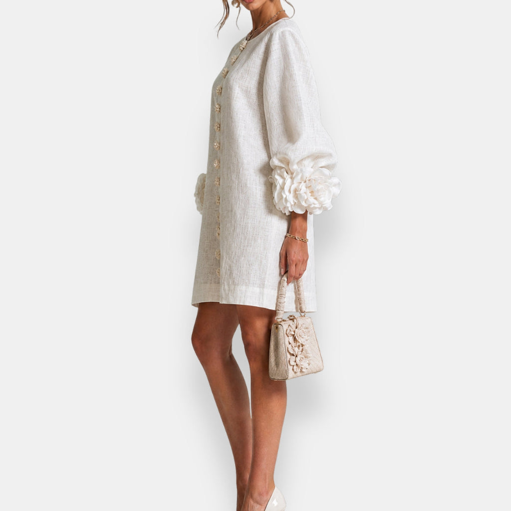 Evelyn | Textured Floral Dress