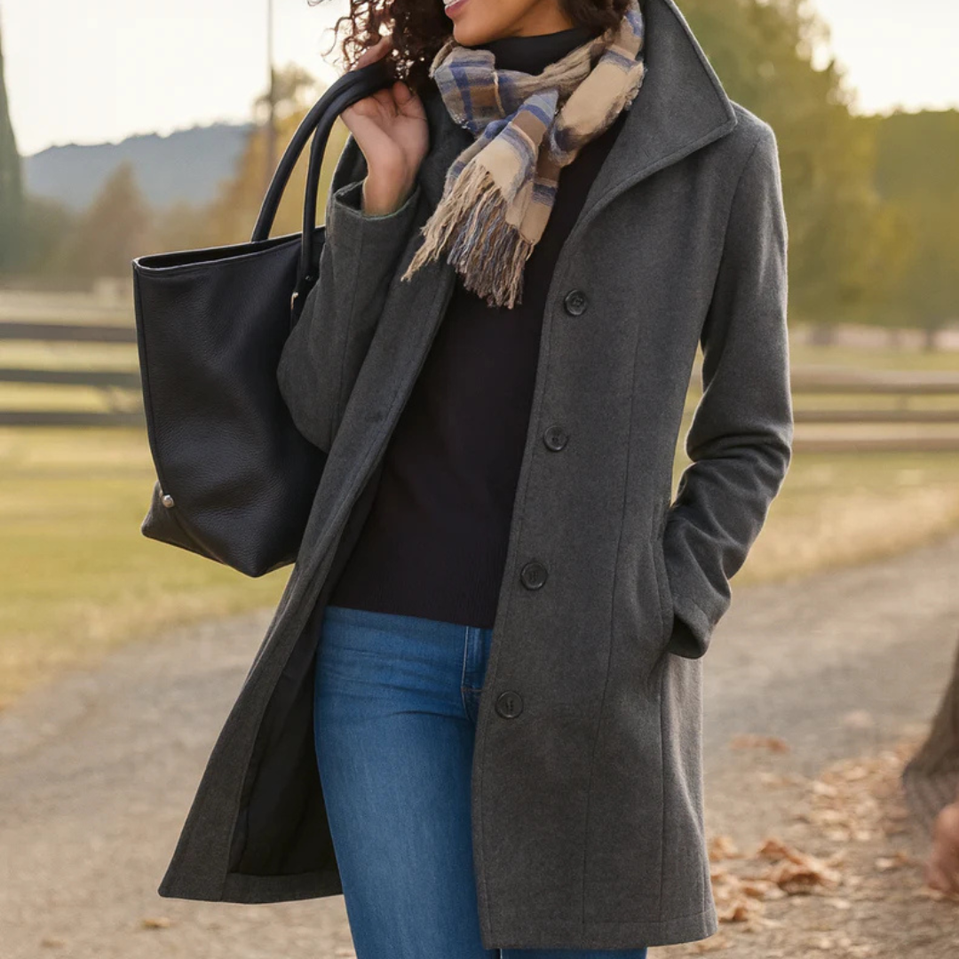 Eleanor | Classic Buttoned Coat