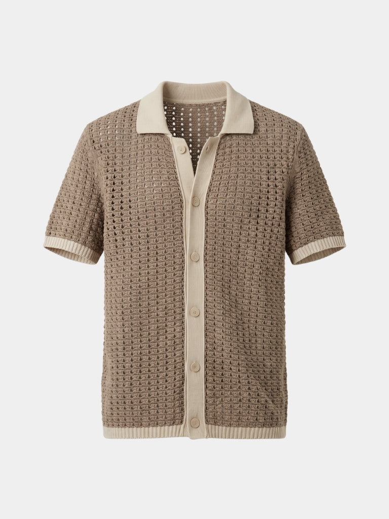 Structured Panel Resort Shirt