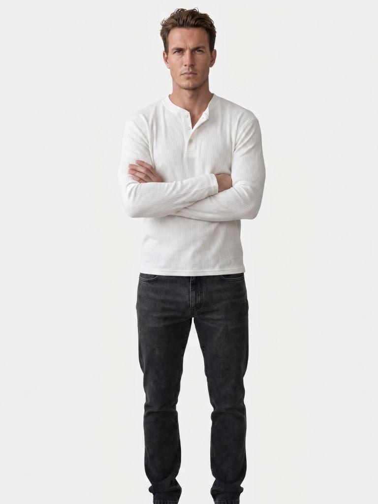 Latitude Ribbed Henley