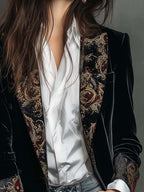 Adelaide | Baroque-Trim Tailored Blazer