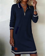 Charlotte | Classic Zip Polo Dress