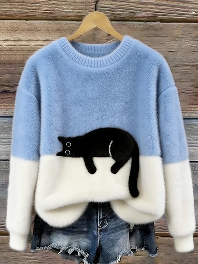 Amy | Cosy Cat Knit Sweater