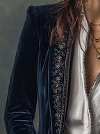 Matilda | Embroidered Longline Jacket