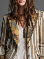 Camille | Artful Striped Blazer