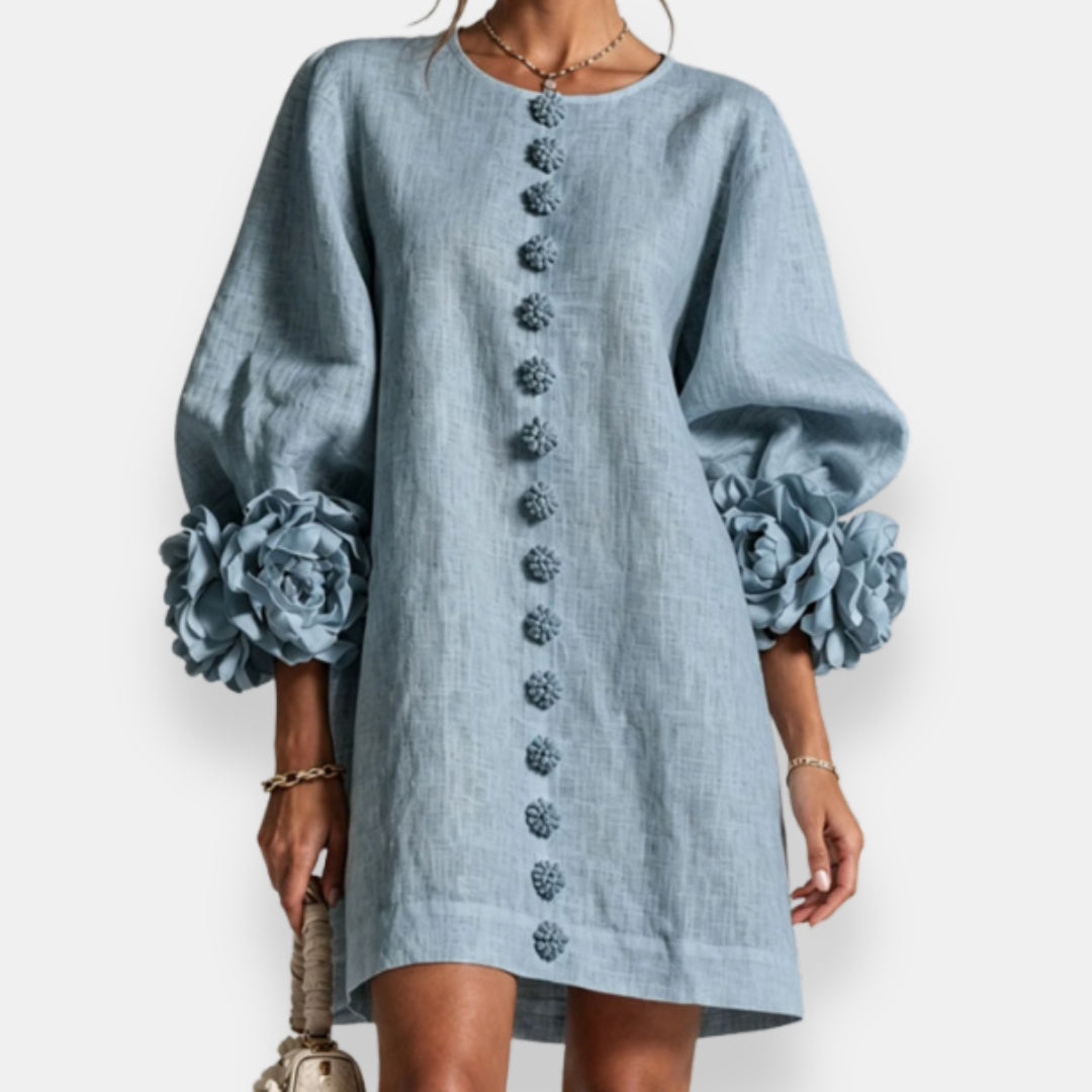 Evelyn | Textured Floral Dress
