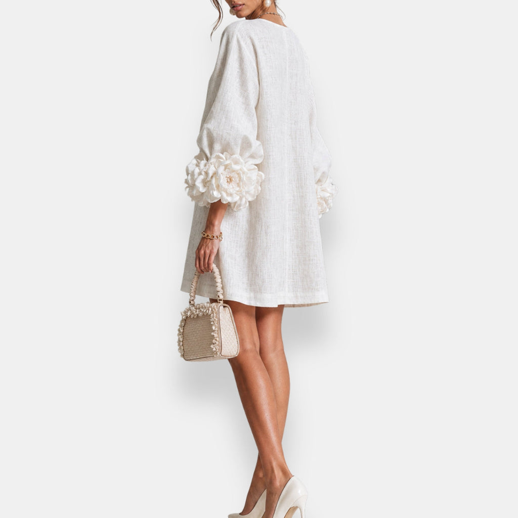 Evelyn | Textured Floral Dress