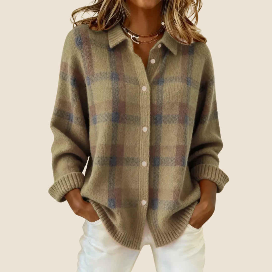 Sienna | Cozy Plaid Button-Down