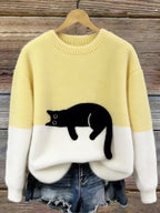 Amy | Cosy Cat Knit Sweater