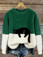 Amy | Cosy Cat Knit Sweater