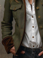 Eleanor | Heritage Herringbone Jacket