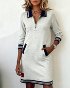 Charlotte | Classic Zip Polo Dress