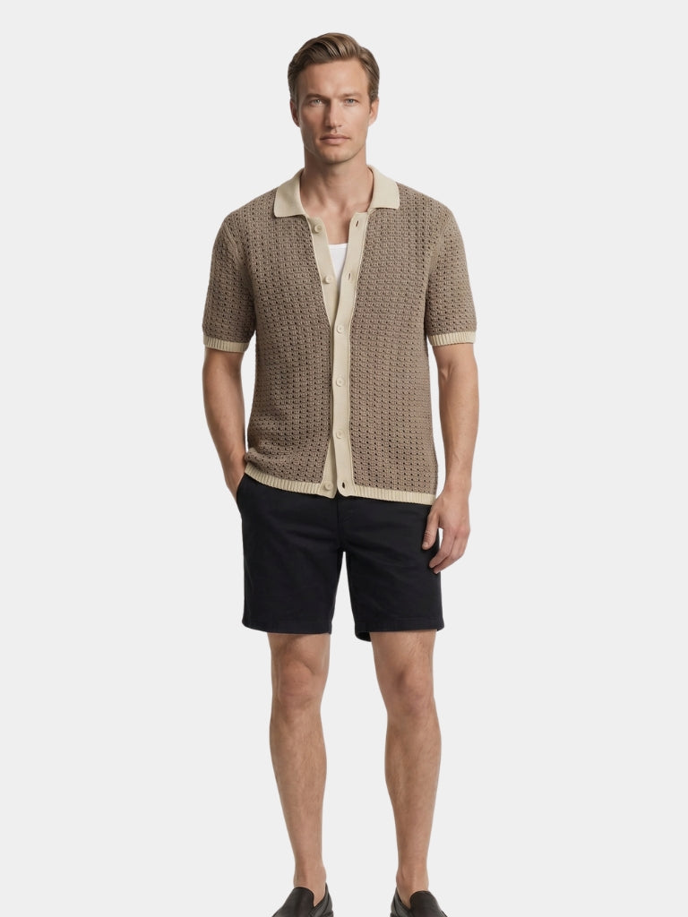 Structured Panel Resort Shirt