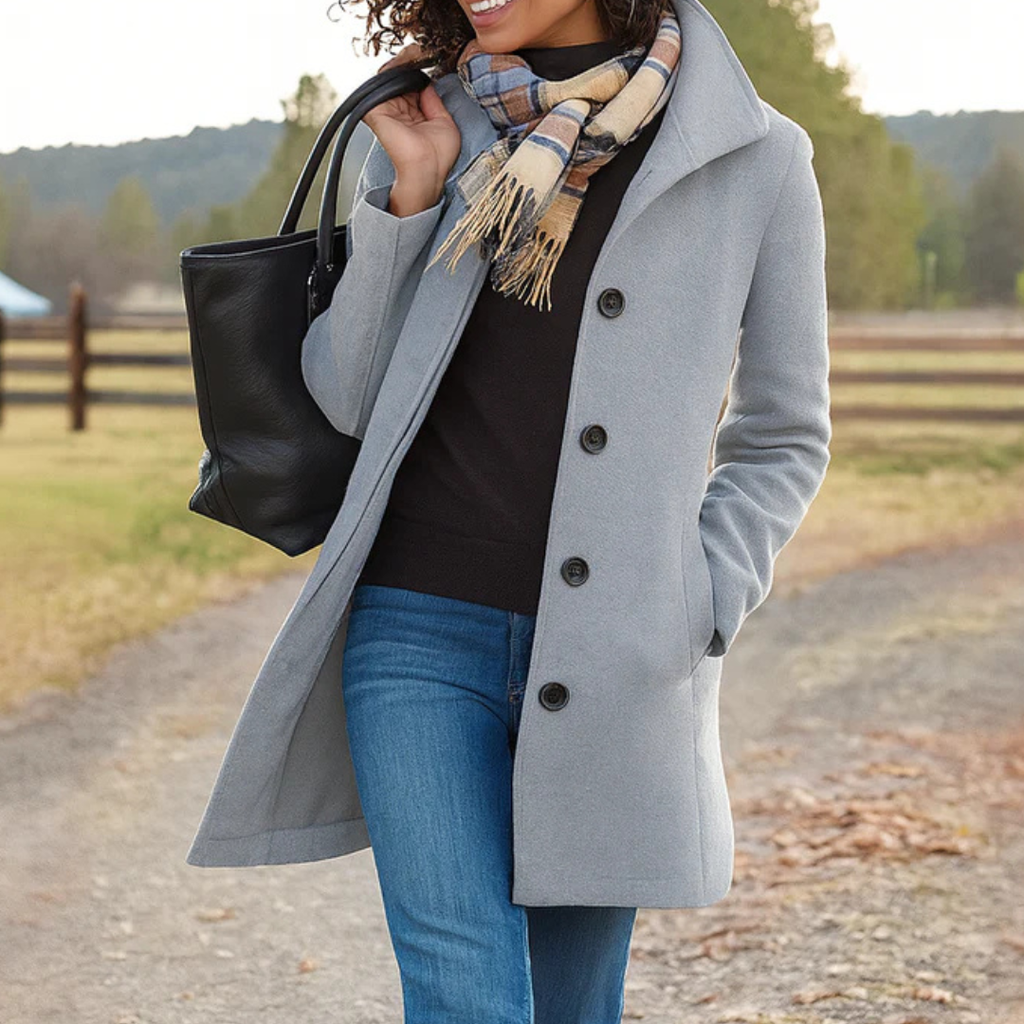 Eleanor | Classic Buttoned Coat