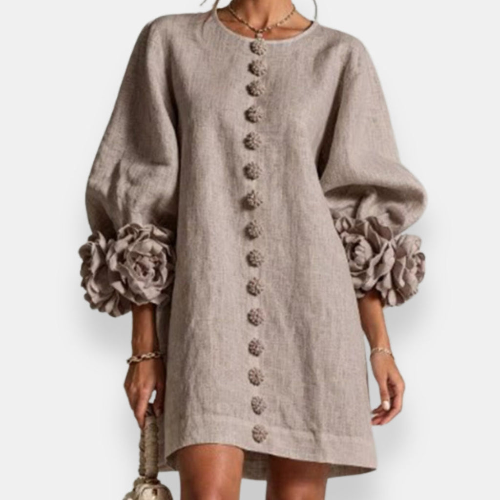 Evelyn | Textured Floral Dress