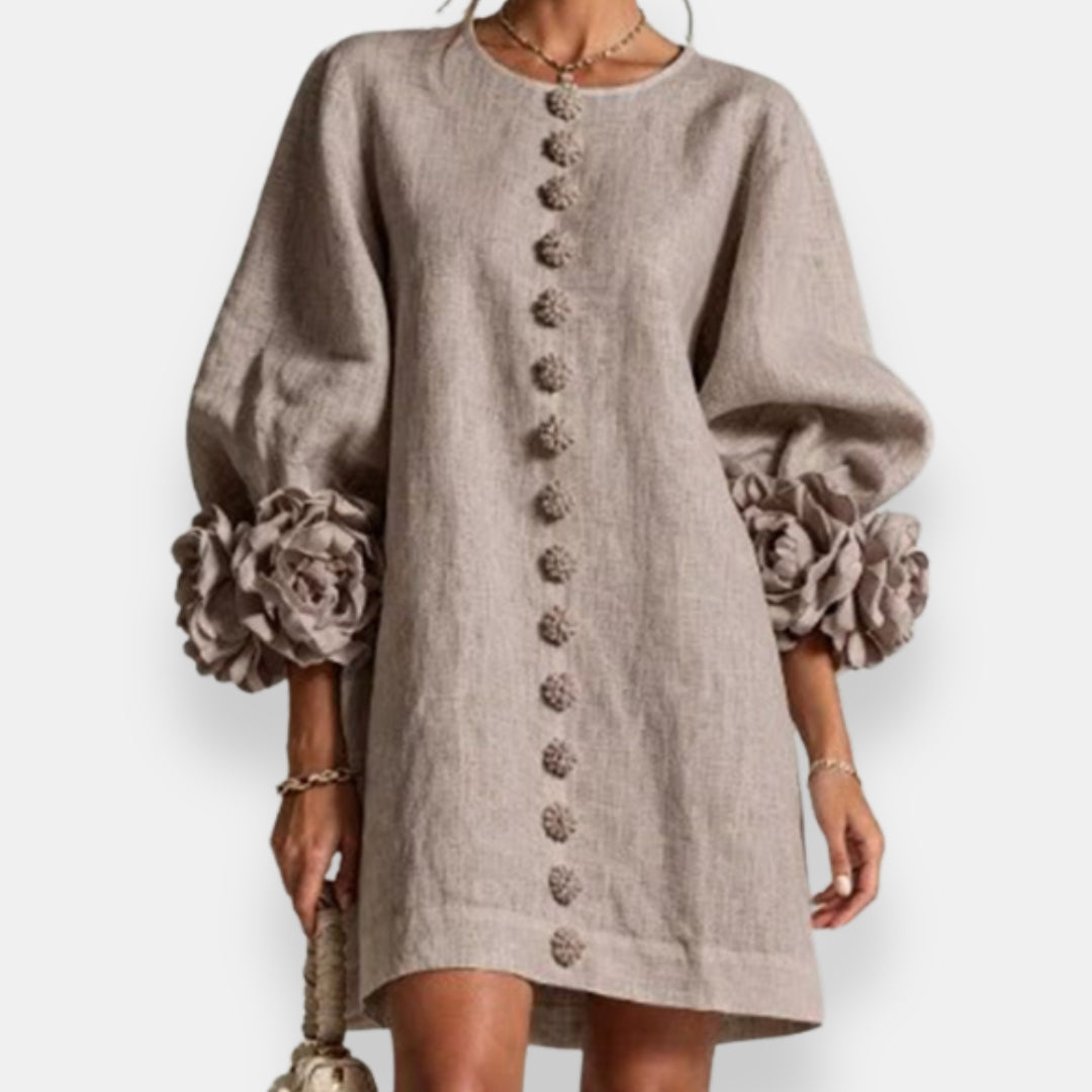 Evelyn | Textured Floral Dress