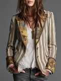 Camille | Artful Striped Blazer