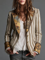 Camille | Artful Striped Blazer