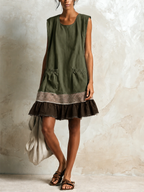 Coral | Ruffle Hem Dress