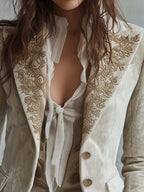 Lydia | Embroidered Tailored Blazer