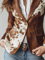 Florence | Statement Print Blazer