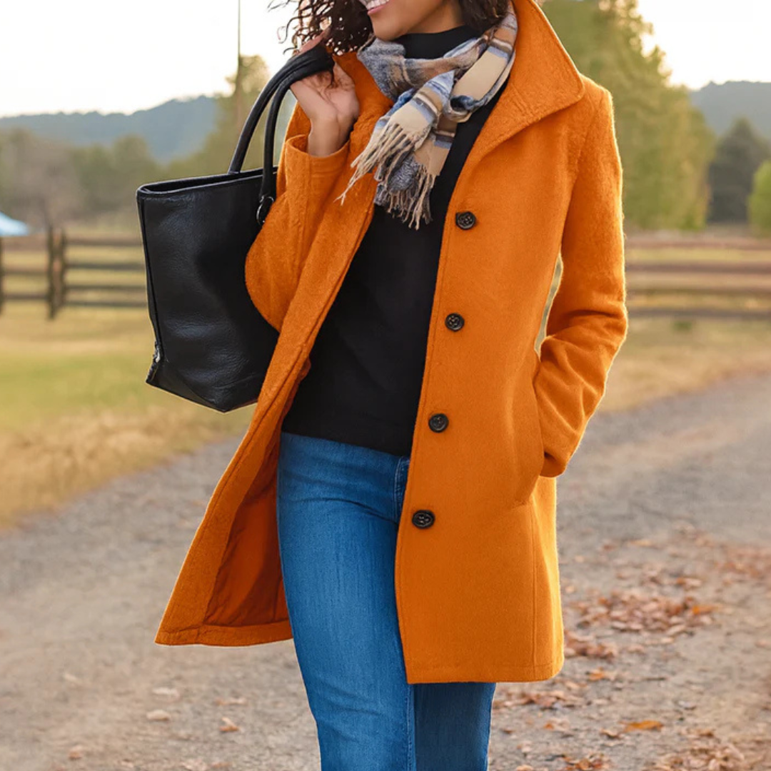 Eleanor | Classic Buttoned Coat